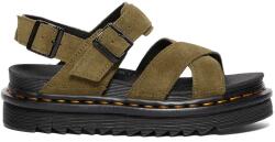 Dr. Martens velúr szandál Voss II zöld, női, platformos, DM41122300 - zöld Női 37