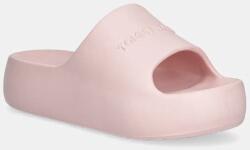 Tommy Jeans papucs CHUNKY POOL SLIDE ESS rózsaszín, női, platformos, EN0EN02879 - rózsaszín Női 41