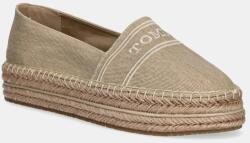 Tommy Hilfiger espadrilles DENIM PLATFORM ESPADRILLE bézs, platformos, FW0FW08543 - bézs Női 41