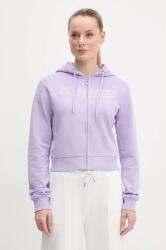 GUESS pamut melegítőfelső PRIMULA lila, női, nyomott mintás, kapucnis, V5GQ10 KCRP0 - lila L