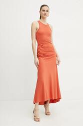 Victoria Beckham ruha narancssárga, maxi, harang alakú, 1225JDR006253A - narancssárga 38