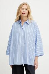 Max Mara pamut ing női, galléros, relaxed, 2515111092600 - kék 38