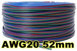 Life Light Led 4 eres RGB Led szalag vezeték 12V, AWG20, 0, 52 mm2 keresztmetszetű. Life Light Led (LSZVEZETEKRGBAWG20)