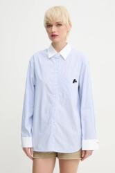 Zadig&Voltaire pamut ing női, galléros, relaxed, WWSH02165 - kék M