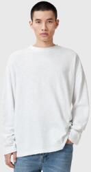 AllSaints pamut hosszúujjú FOSTER fehér, férfi, sima, M026JC - fehér S