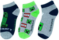 Mojang Minecraft gyerek titokzokni 3 pár/csomag 23-38 Nr1