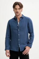 Superdry len ing férfi, galléros, sötétkék, regular, M4010995A-11S - sötétkék XL