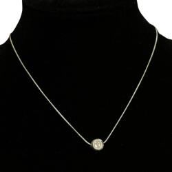 ElectraStore Colier Argintiu Diamond Style (C1635)