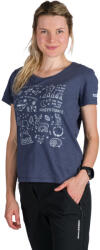 Northfinder Tricou tehnic outdoor din bumbac organic pentru femei Amie bluenights (108280-464-101)