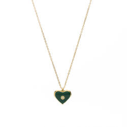 ElectraStore Colier Inima Verde (C2328)