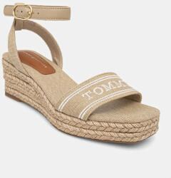 Tommy Hilfiger szandál TOMMY HILFIGER ESPAD MID WEDGE bézs, FW0FW08805 - bézs Női 36