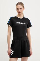 Adidas t-shirt Linear női, fekete, JD2724 - fekete XL
