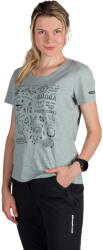 Northfinder Tricou tehnic outdoor din bumbac organic pentru femei Amie lightgreen (108280-333-103)