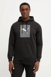PUMA felső fekete, férfi, nyomott mintás, kapucnis, 684669 - fekete M