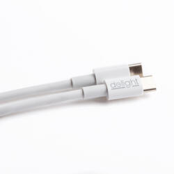 Delight USB-C Kábel USB3.1 60W - 3A - 1m (55447C-WH)