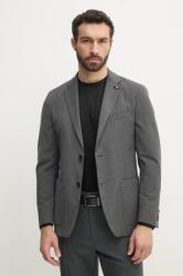 Tommy Hilfiger blézer gyapjú keverékből szürke, SQTHL6505. SQTH401 - szürke 52