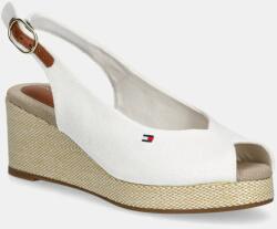 Tommy Hilfiger szandál FLAG MID WEDGE ESPAD SLINGBACK fehér, FW0FW08595 - fehér Női 41