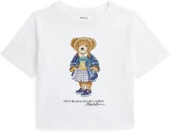 Ralph Lauren gyerek pamut póló fehér, 312965155001 - fehér 90-100