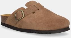 Scholl papucs velúrból FAE barna, női, F321981062 - barna Női 40