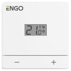 ENGO Termostat ambianta neprogramabil cu fir si baterii alb EASY-BATW ENGO (EASYBATWENGO)