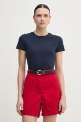 Tommy Hilfiger pamut póló női, sötétkék, WW0WW44433 - sötétkék M