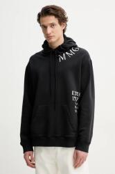 MM6 Maison Margiela pamut melegítőfelső fekete, férfi, nyomott mintás, kapucnis, SH0GU0026. M25012 - fekete XL