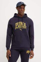PUMA felső sötétkék, férfi, nyomott mintás, kapucnis, 684649 - sötétkék L