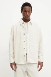 APC A. P. C. kordbársony ing surchemise boris férfi, galléros, bézs, relaxed, COHDW. H02811 - bézs L