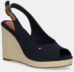 Tommy Hilfiger szandál FLAG HIGH WEDGE ESPAD SLINGBACK sötétkék, FW0FW08597 - sötétkék Női 40