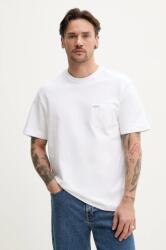 Guess Jeans pamut póló fehér, férfi, sima, M5RI74 K8FQ4 - fehér XL