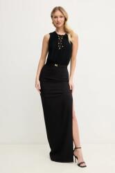 Elisabetta Franchi ruha fekete, maxi, testhezálló, ABR3851E2 - fekete 44