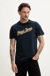 Guess Jeans pamut póló sötétkék, férfi, nyomott mintás, M5GI54 K8FQ4 - sötétkék L