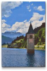  Gyémántszemes kirakó - Dél-Tirol Méret: 40x60cm, Keretezés: Műanyagtáblával, Gyémántok: Kerek