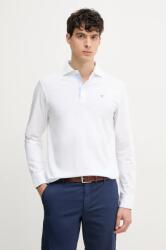 Hackett pamut hosszúujjú fehér, sima, HM551004 - fehér XXL