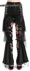 Devil Fashion Pantaloni scurți femei DEVIL FASHION - Black Gothic Punk Spider - PT254