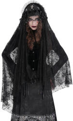 Devil Fashion Voal DEVIL FASHION - Black Gothic Bridal Floral - AS204