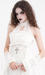 Devil Fashion Mănuși DEVIL FASHION - White Gothic - GE03702