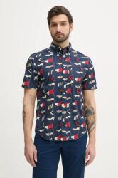 Tommy Hilfiger pamut ing férfi, legombolt galléros, sötétkék, regular, MW0MW38592 - sötétkék M