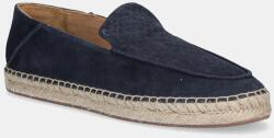 BOSS espadrilles velúrból Madeira - sötétkék Férfi 41