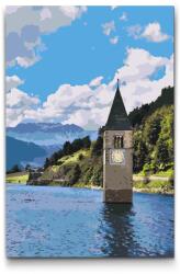 Festés számok szerint - Dél-Tirol Méret: 40x60cm, Keretezés: Keret nélkül (csak a vászon)