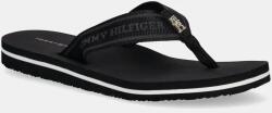 Tommy Hilfiger flip-flop HILFIGER WEBBING BEACH SANDAL fekete, női, lapos talpú, FW0FW08515 - fekete Női 38
