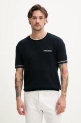 Guess Jeans pamut póló sötétkék, férfi, sima, M5GR17 Z3HM1 - sötétkék XXL