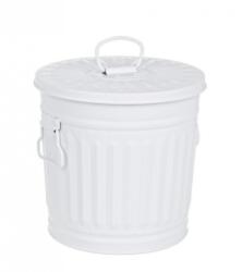 Bizzotto Cos gunoi zinc alb London 22x18.5x21.5 cm (0152115deco) Cos de gunoi