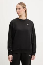 PUMA pamut melegítőfelső fekete, női, sima, 685017 - fekete M