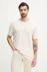 BOSS póló vászonkeverékből - fehér L