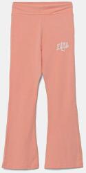 PUMA gyerek legging CLASS High Waist Flared Leggings narancssárga, nyomott mintás, 685870 - narancssárga 164