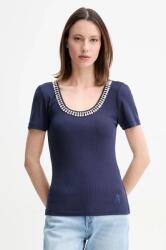 Marciano Guess t-shirt LAURA női, sötétkék, 5RGP18 6299A - sötétkék M