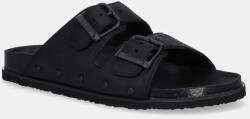 Scholl nubuk papucs NOLAN fekete, férfi, F322801004 - fekete Férfi 40