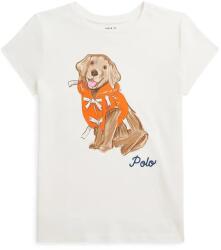 Ralph Lauren gyerek pamut póló fehér, 313965147001 - fehér 144-154