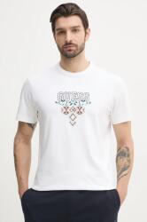 Guess pamut póló fehér, férfi, nyomott mintás, M5GI11 K8FQ4 - fehér S